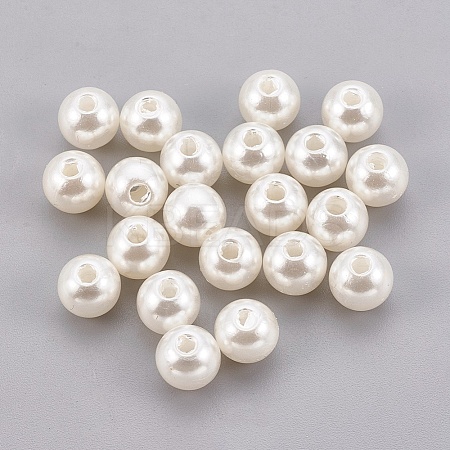 ABS Plastic Imitation Pearl Beads KY-G009-3mm-02-A-1