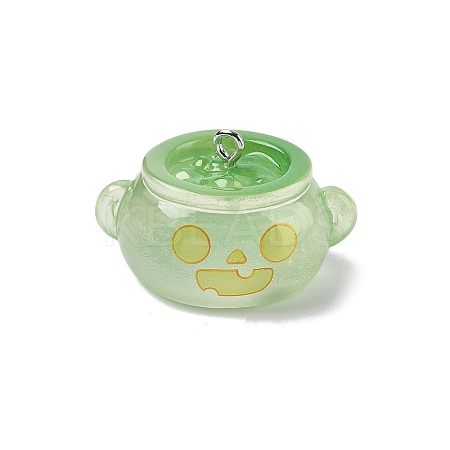 Halloween Transparent Resin Pendants CRES-B024-01P-02-1