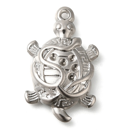 304 Stainless Steel Pendant Rhinestone Setting STAS-I310-08P-1