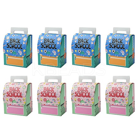 20Pcs 2 Colors Kraft Paper Cardboard Candy Storage Tote Boxes AJEW-CJ0001-59-1