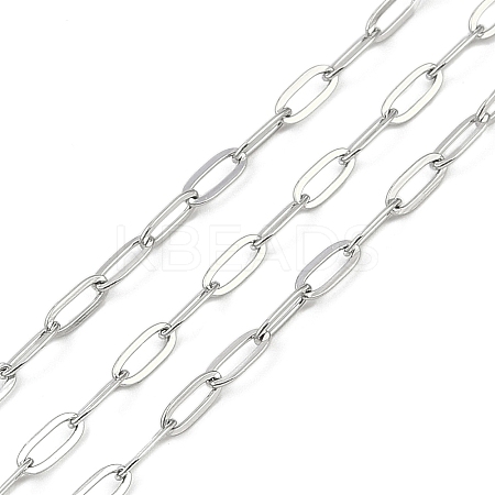 Non-Tarnish 304 Stainless Steel Link Chains CHS-A013-08P-1