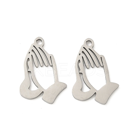 201 Stainless Steel Laser Cut Pendants STAS-P428-12P-1