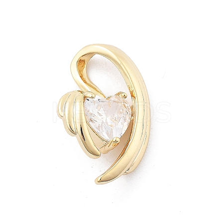 Brass Micro Pave Cubic Zirconia Pendants LS-KK-D283-07G-1