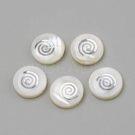 Natural Freshwater Shell Beads SHEL-Q011-004P-1