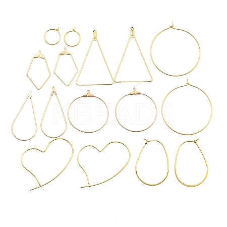 DIY Brass Earring Jewerly Making Findings Kits KK-XCP0001-77-1