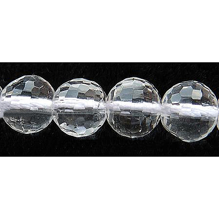 Synthetic Quartz Crystal Beads Strands GSFR6mm187-128-1