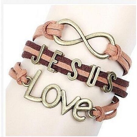 Suede & Imitation Leather Cord Knitted Multi-strand Bracelets WGD6FE3-20-1