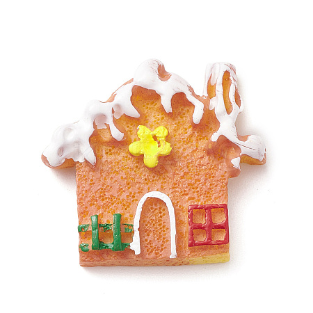 Christmas Opaque Resin & Plastic Imitation Biscuits Decoden Cabochons RESI-K019-54C-1