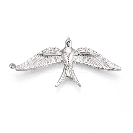 304 Stainless Steel Pendants STAS-T065-68P-1
