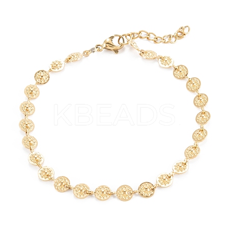 PVD Vacuum Plating 304 Stainless Steel Link Chain Bracelets BJEW-M205-01G-1