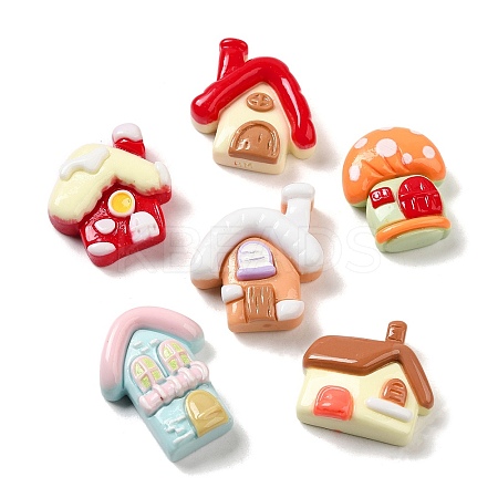 Opaque Resin Cabochons RESI-Q228-14-1