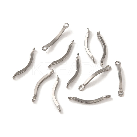 Non-Tarnish 304 Stainless Steel Connector Charms STAS-Q323-11P-1