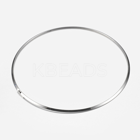 304 Stainless Steel Choker Necklaces NJEW-I101-001P-1