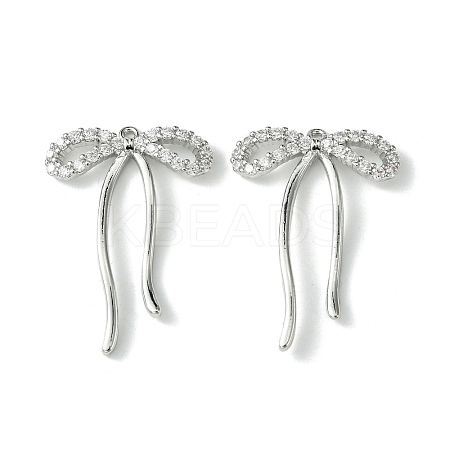 Brass Micro Pave Cubic Zirconia Pendants FIND-Z035-05P-1