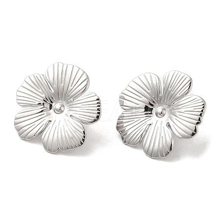 Non-Tarnish 304 Stainless Steel Stud Earrings EJEW-Z022-29P-1