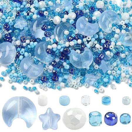 Mixed Styles Glass Beads Strands EGLA-FS0002-63C-1