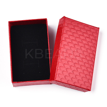 Rhombus Textured Cardboard Jewelry Boxes CBOX-T006-02D-1