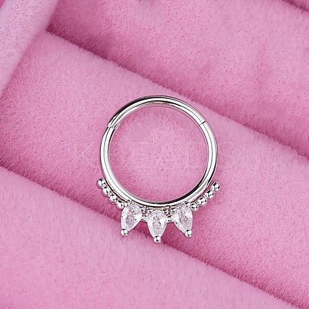 316L Stainless Steel Hoop Nose Rings WGEE114-13-1