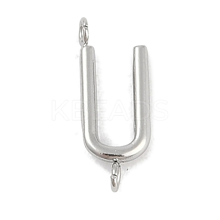 304 Stainless Steel Letter Connector Charms LS-STAS-M108-01P-21-1