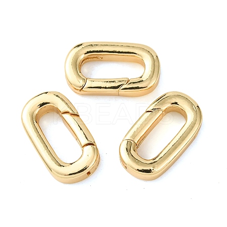 Brass Spring Gate Rings KK-G548-07A-G-1