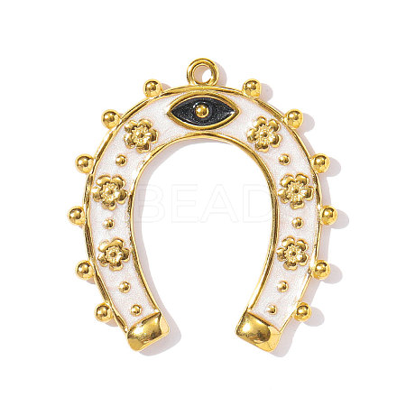 304 Stainless Steel Enamel Pendants STAS-OY002-34G-1