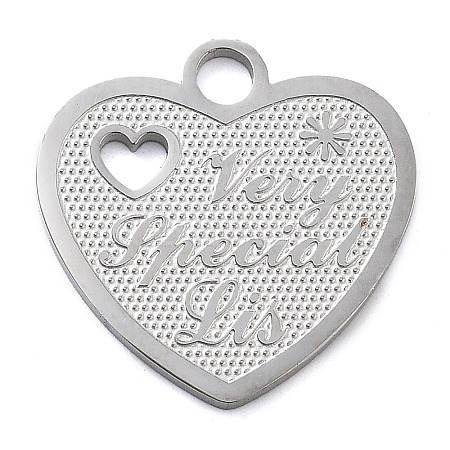 Anti-Tarnish 304 Stainless Steel Pendants LS-STAS-M076-01P-1
