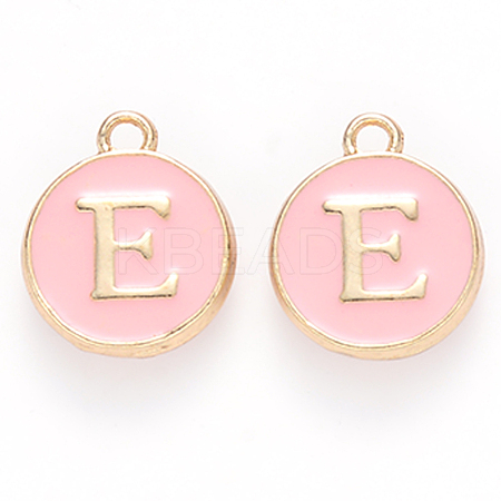 Golden Plated Alloy Enamel Charms ENAM-S118-07E-1