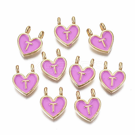 Alloy Enamel Charms ENAM-T012-02T-RS-1
