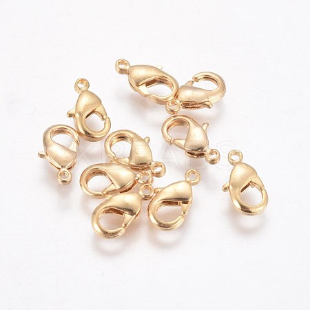Brass Lobster Claw Clasps X-KK-WH0030-01G-1