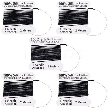 5Pcs Pure Silk Cord OCOR-BBC0001-03A-1