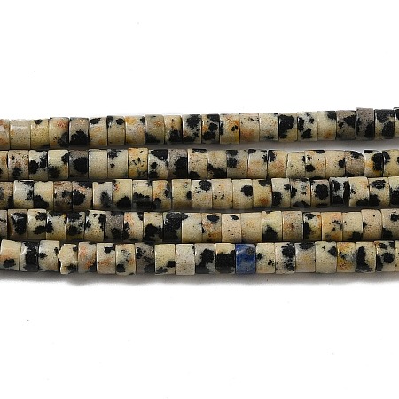 Natural Dalmatian Jasper Beads Strands G-E612-A01-A-1