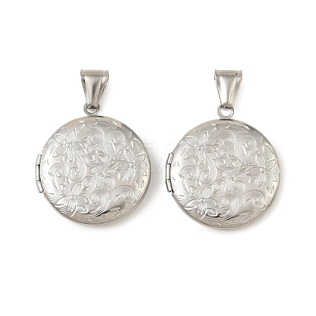 316 Stainless Steel Locket Pendants STAS-K321-10P-1