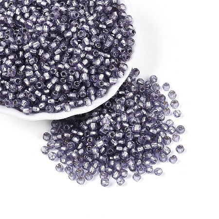 Silver Lined Glass Seed Beads SEED-T007-18A-08-1