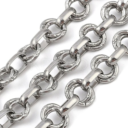 Non-Tarnish 304 Stainless Steel Link Chains CHS-A013-03P-02-1