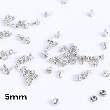 Brass Rhinestone Rivets KK-WH0035-13A-1