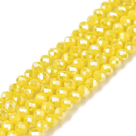 Electroplate Glass Beads Strands EGLA-A044-P3mm-B04-1