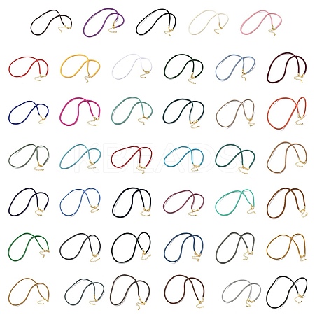 3MM Nylon Milan Cord Necklace Making NJEW-H084-01G-1