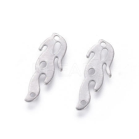 Non-Tarnish 201 Stainless Steel Filigree Joiners Links LS-X-STAS-F231-082P-1