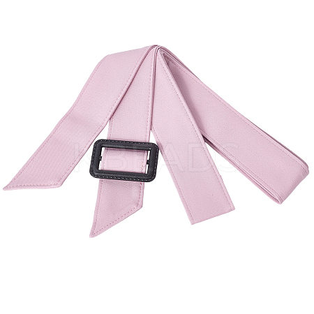 Tie a Knot Polyester Waist Belt with Plastic Buckle AJEW-WH20002-10F-1