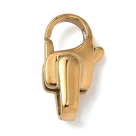 304 Stainless Steel Lobster Claw Clasps STAS-K252-12B-G-1