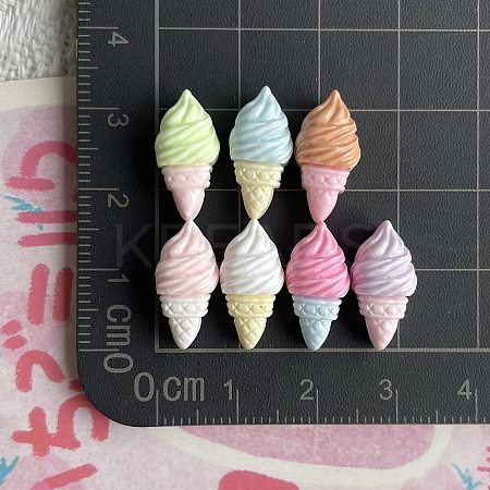 Opaque Resin Cabochons RESI-I068-02-1