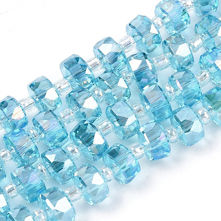 Transparent Glass Beads Strands EGLA-T020-15C-1