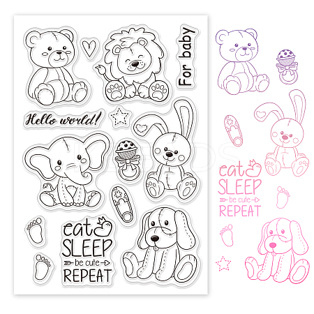 PVC Plastic Stamps DIY-WH0167-56-384-1