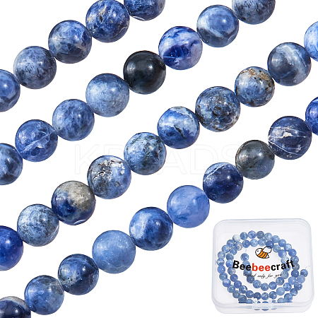 2 Strands Natural South Africa Sodalite Beads Strands G-BBC0001-02A-1