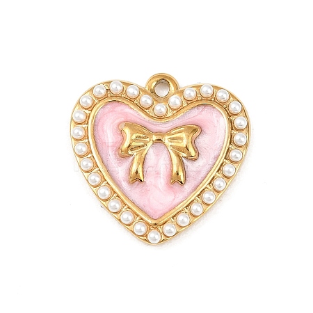 304 Stainless Steel Enamel Pendants LS-STAS-P430-05G-02-1