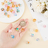96Pcs 8 Colors Transparent Glass Beads GLAA-GO0001-01-3