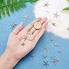 Tibetan Style Alloy Starfish/Sea Stars Shape Pendants TIBEP-PH0001-14AS-RS-5