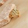 304 Stainless Steel Web Open Cuff Rings LS-RJEW-K258-06G-1