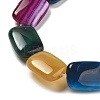 Natural Banded Agate Beads Strands G-K392-B10-13x18mm-4