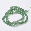 Natural Green Aventurine Beads Strands X-GSR6mmC024-3